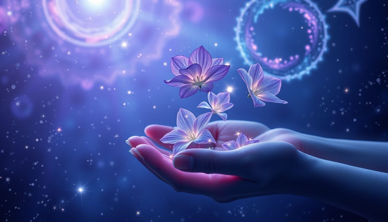 Cueillir des lobélies symbolise la récompense d'efforts persistants.