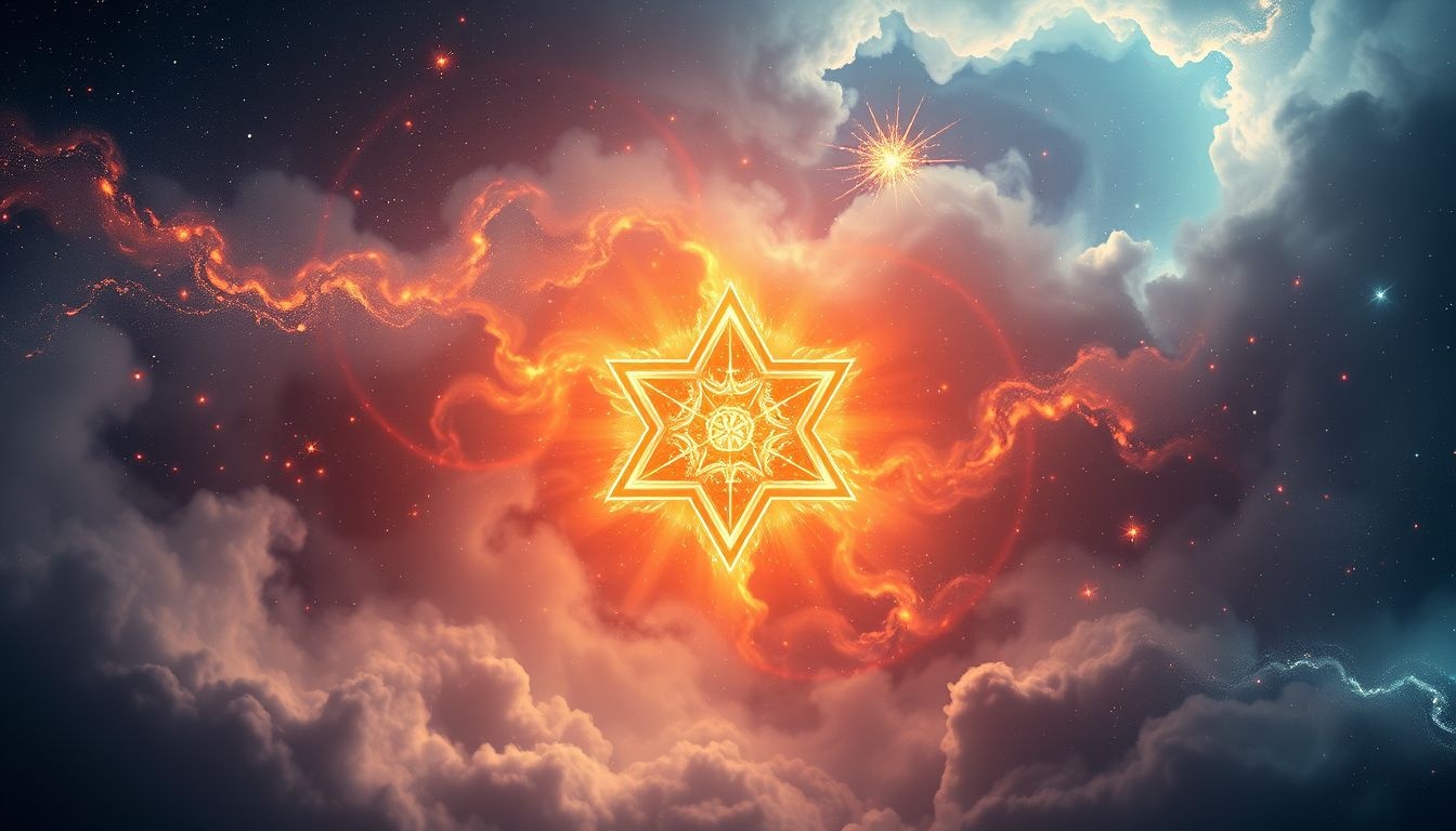 Rêver d’un pentagone en feu symbolise une transformation intense intérieure.