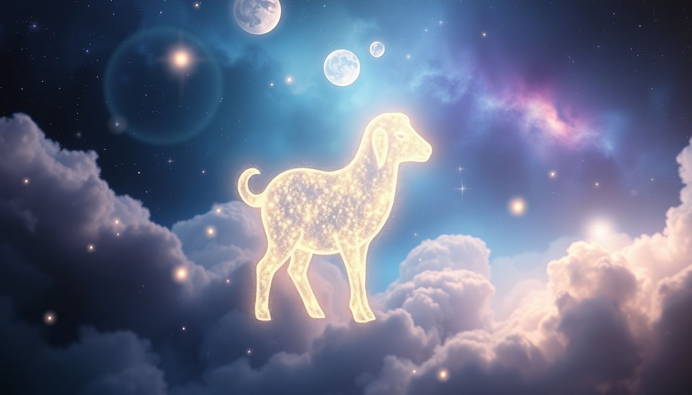 Le bêlement symbolise l’appel à l’intuition et à la sagesse divine.