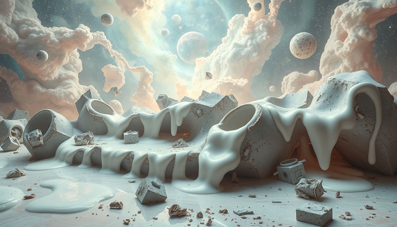 Une laiterie sale reflète la négligence de soi et santé.