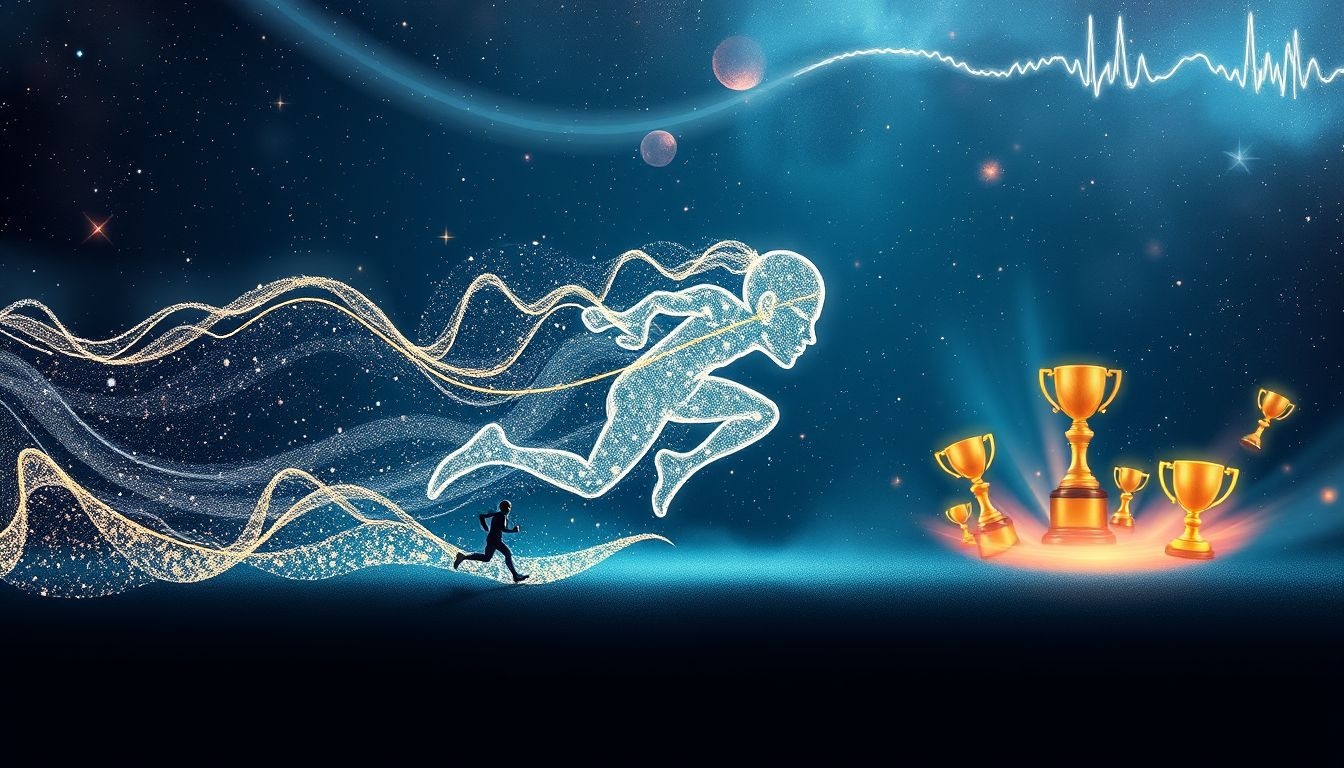 Le coureur rapide symbolise l'ambition dans la quête de succès.