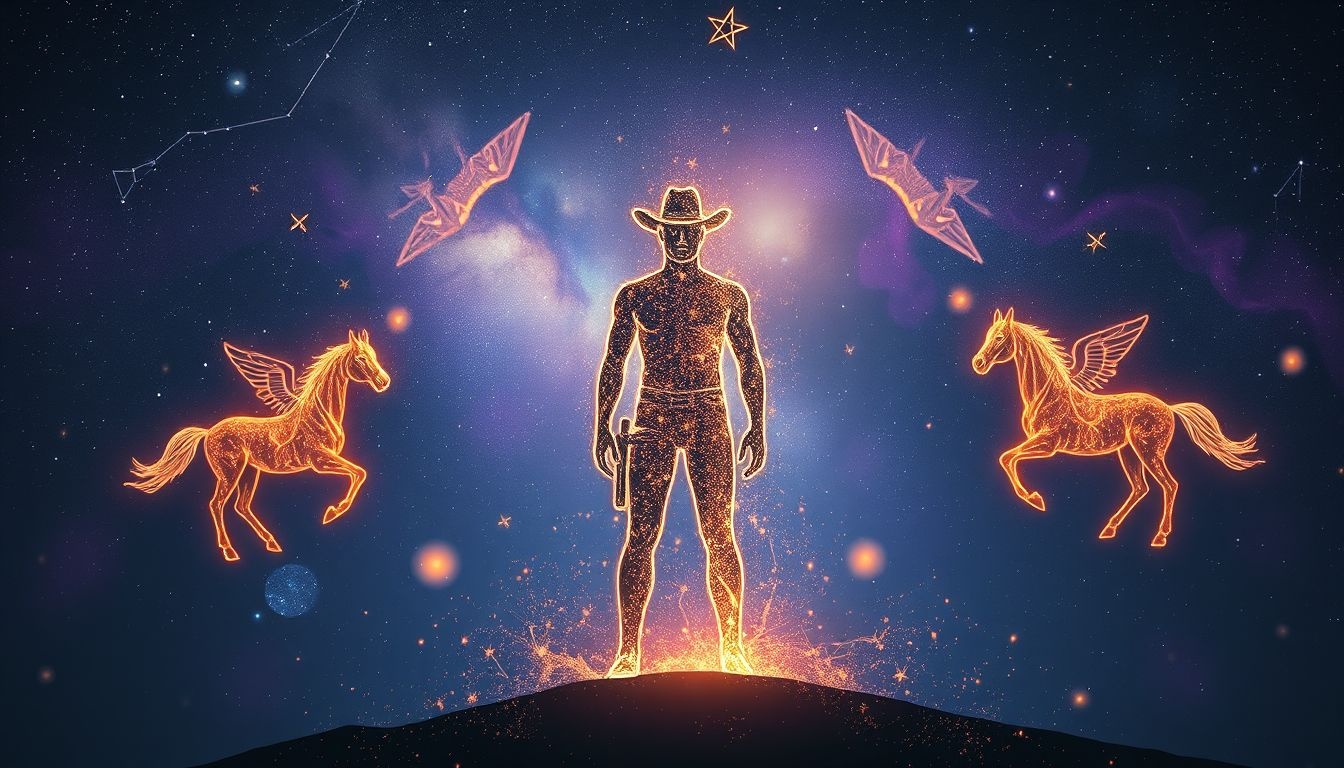 Le cow-boy symbolise la virilité brute et l'indépendance courageuse.