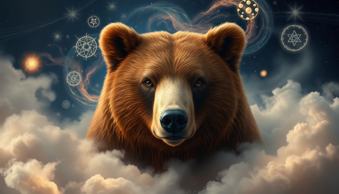 L'ours brun symbolise la sagesse intérieure et l'intuition profonde.