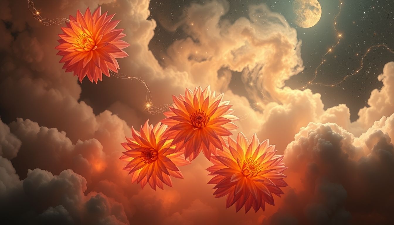 Rêver d’offrir un dahlia symbolise un geste d’affection sincère.