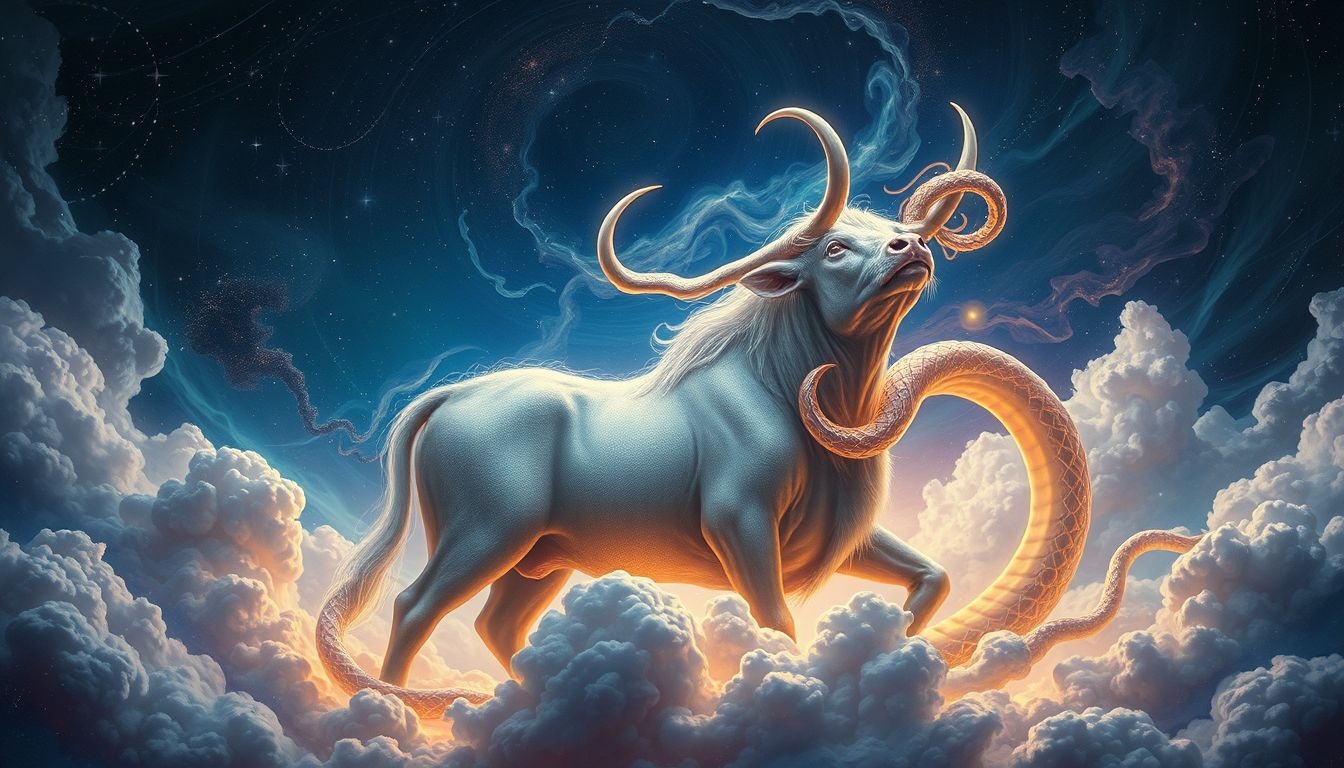 Rêver de bœuf et serpent symbolise lutte entre force et tentation.