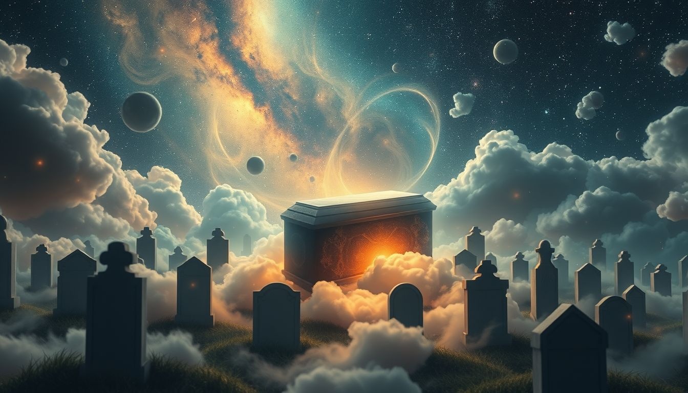 Rêver d’un cercueil symbolise souvent l’acceptation pacifique de la mort.