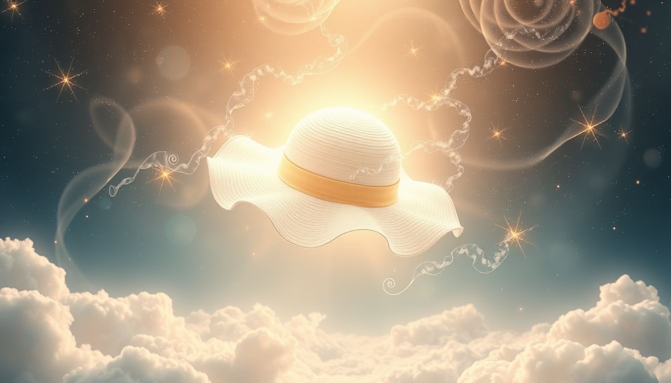 Rêver d’un chapeau blanc symbolise pureté et protection spirituelle.