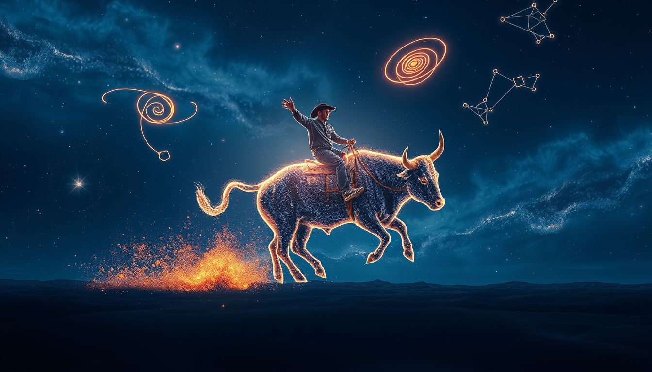 Rêver d’un cow-boy en rodéo symbolise défi et adrénaline extrême.