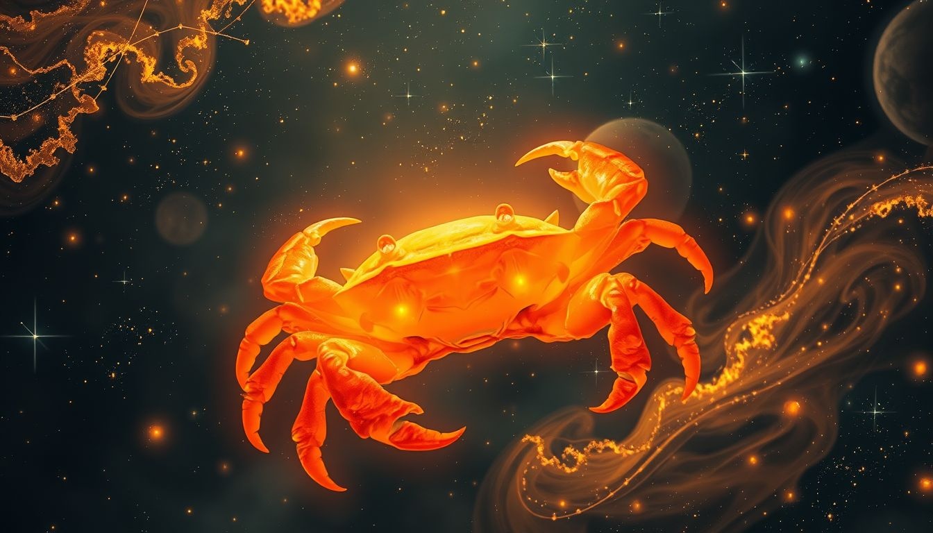 Rêver d’un crabe orange symbolise succès vibrant et ambition renouvelée.