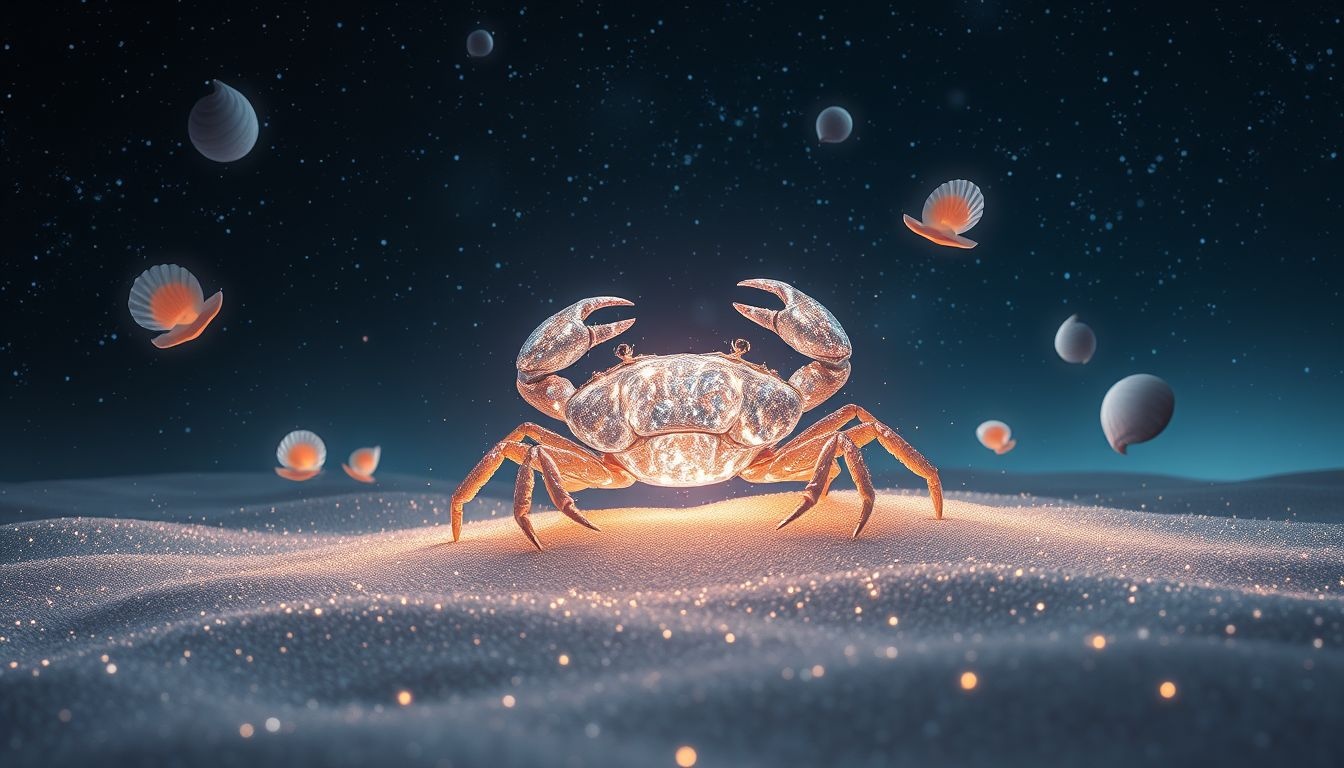 Rêver d'un crabe symbolise souvent la capacité d'adaptation face au changement.