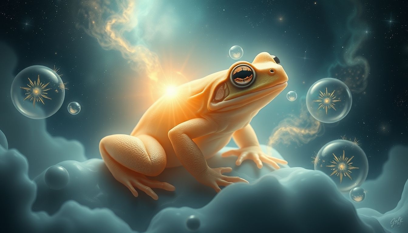 Rêver d’un crapaud transformé symbolise l’évolution intérieure profonde.