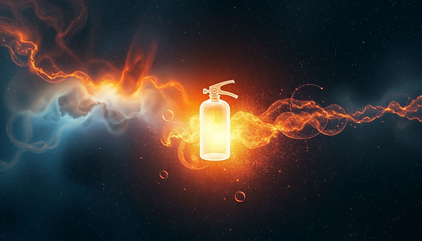 Rêver d’un extincteur vide symbolise une incapacité à contrôler une crise.