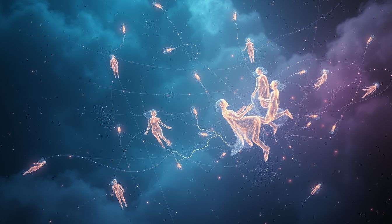 Rêver d’hospice futuriste reflète anxiété face à la technologie médicale.