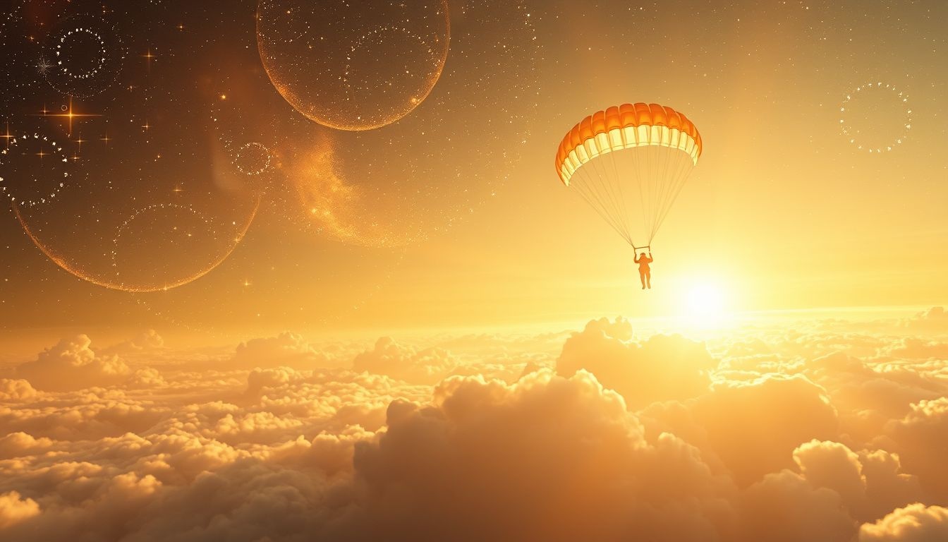 Rêver d’un parachutiste ensoleillé symbolise espoir et nouvelles opportunités.
