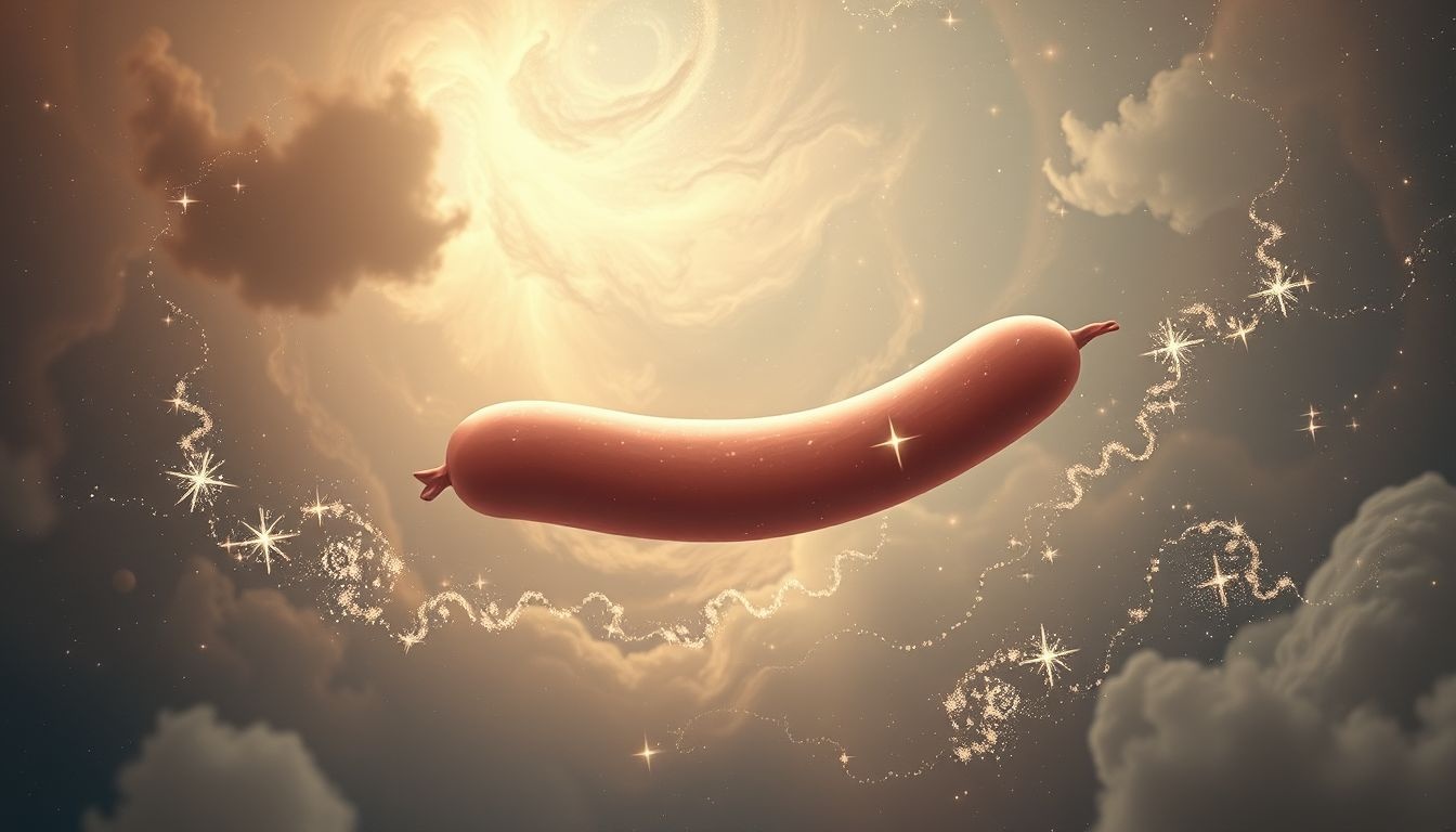 Rêver d’un saucisson voyageur symbolise une quête intérieure surprenante.