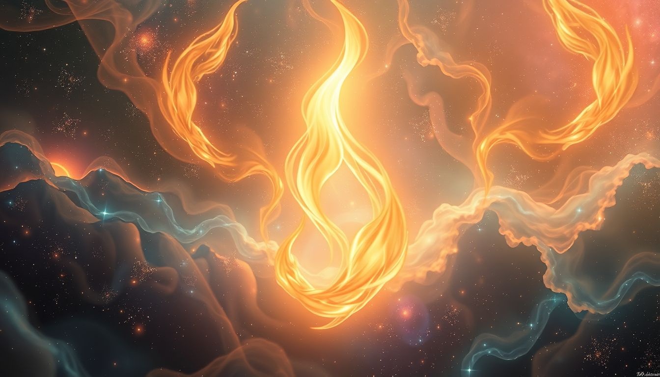 Rêver d'une conflagration symbolise souvent une transformation spirituelle profonde.