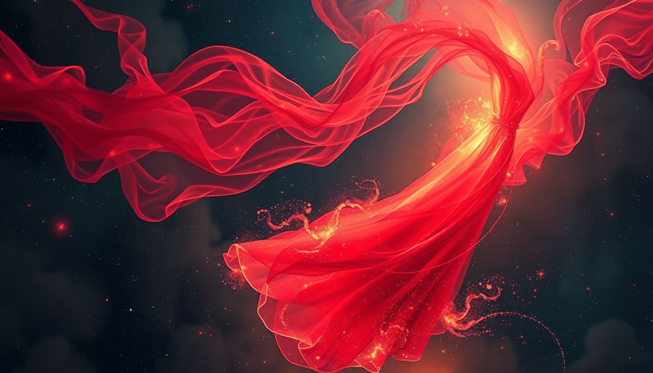 Rêver d'une robe rouge symbolise passion intense et actions impulsives.