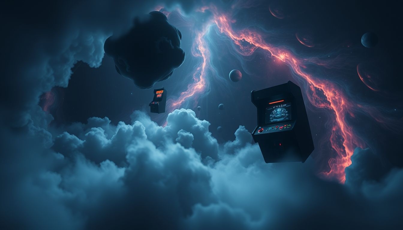 Rêver d’une salle d’arcade sombre révèle anxiété et conflits intérieurs.