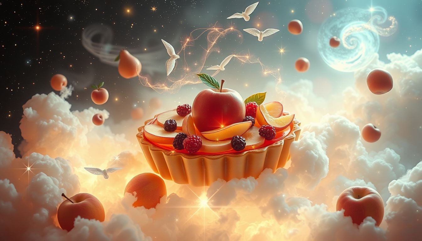 Rêver de tarte aux pommes mêlée à d'autres fruits symbolise l'harmonie.