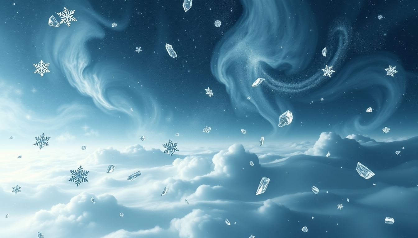 Rêver d'une tempête de neige symbolise souvent un isolement émotionnel intense.