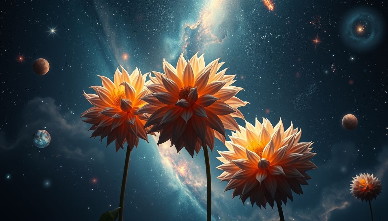 Rêver de dahlias déformés symbolise défis personnels et imperfections cachées.