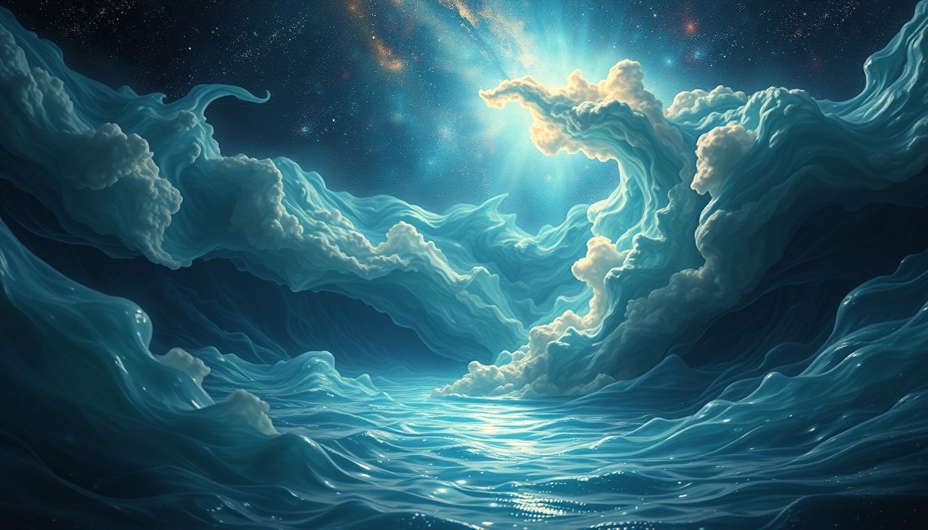 Rêver d'un abîme d'eau révèle des émotions cachées profondes.