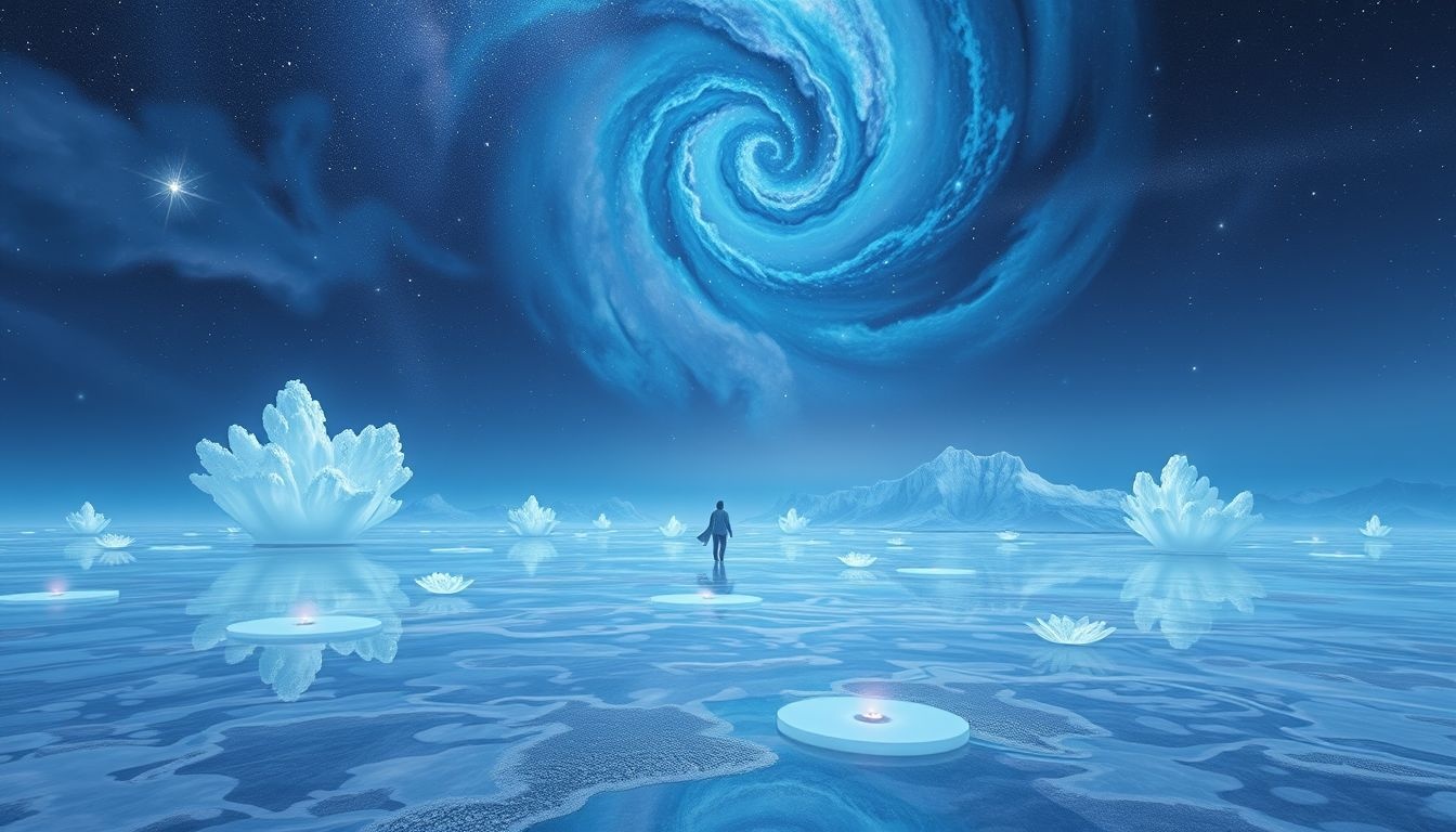 Marcher sur le fond marin symbolise la découverte de soi profond.