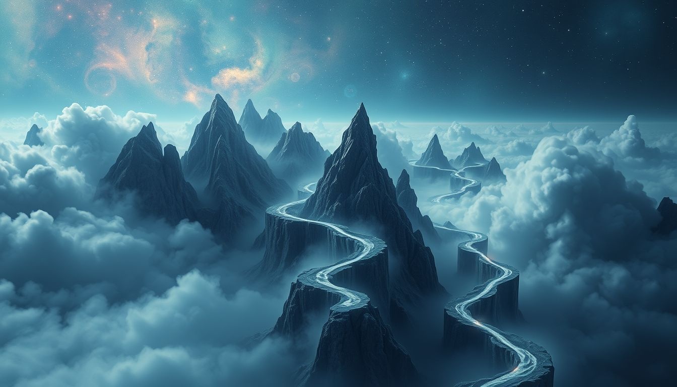 Rêver de paysages difficiles symbolise défis intérieurs et transformation imminente.