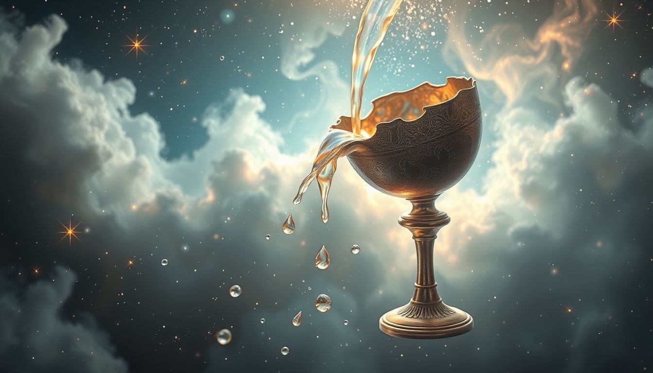 Rêver de perdre de l'eau bénite évoque une vulnérabilité spirituelle profonde.