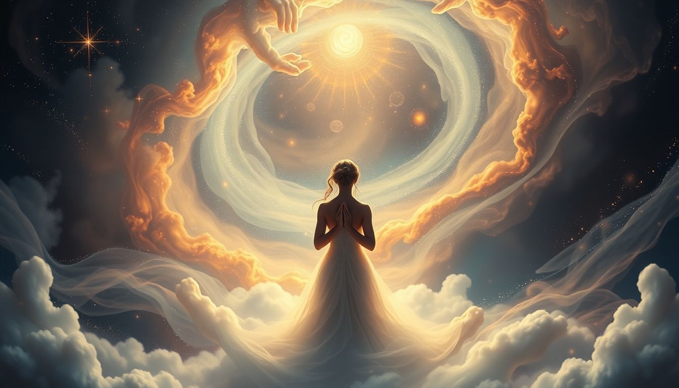 Rêver de prier symbolise souvent espoir et quête spirituelle profonde.