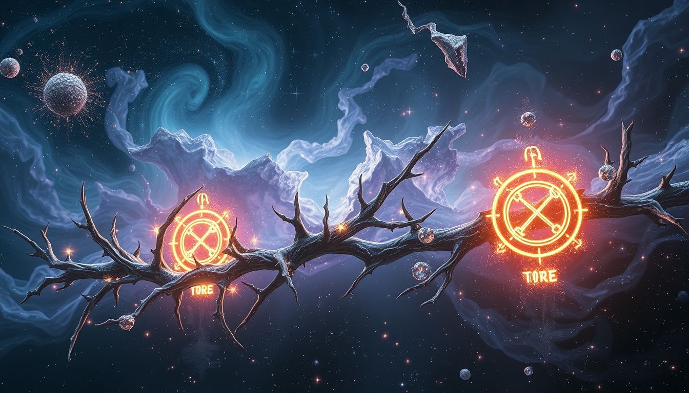 Thurisaz symbolise la défense face aux conflits imminents.