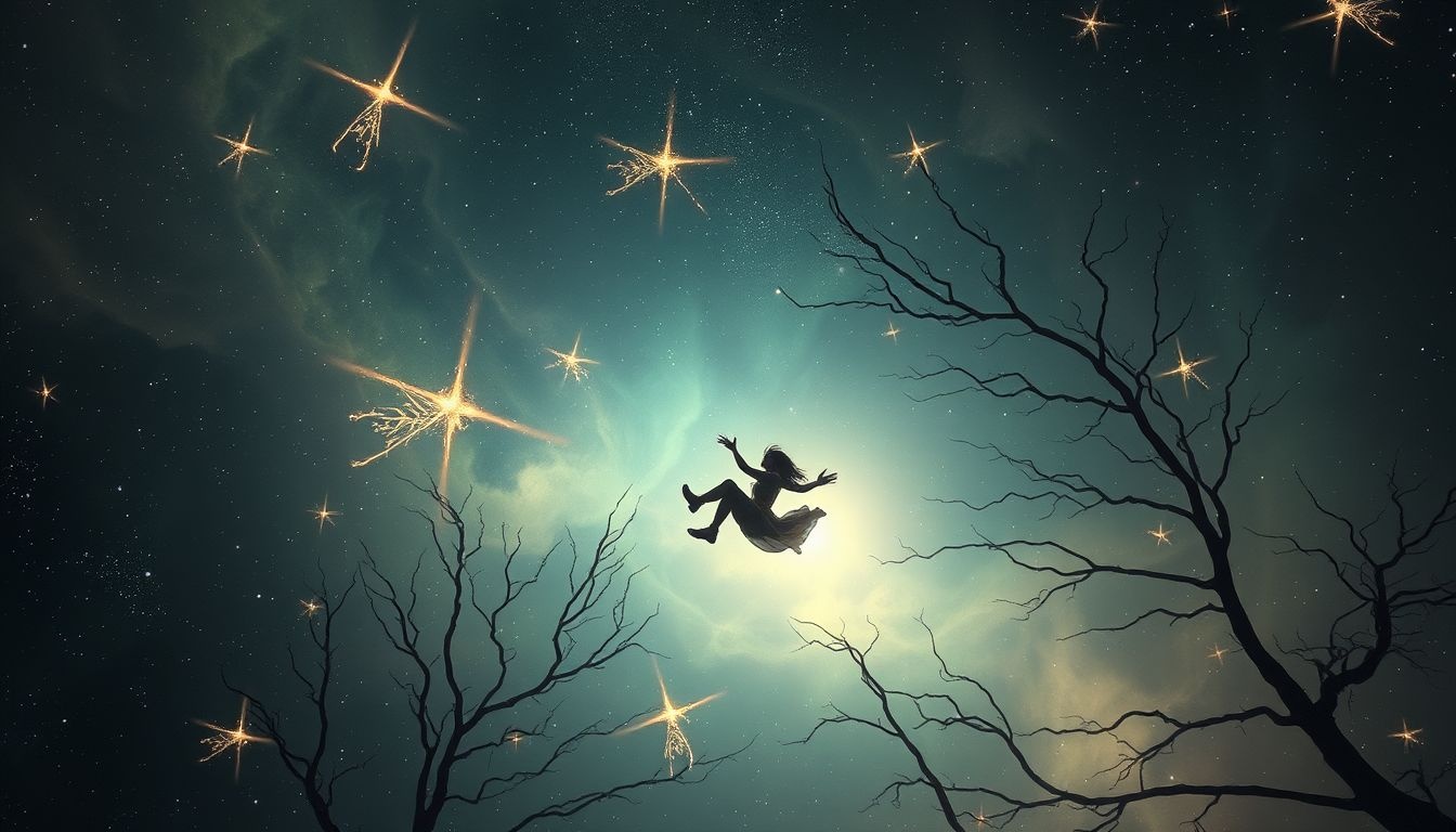 Tomber d’un arbre symbolise souvent la peur de l’échec imminent.