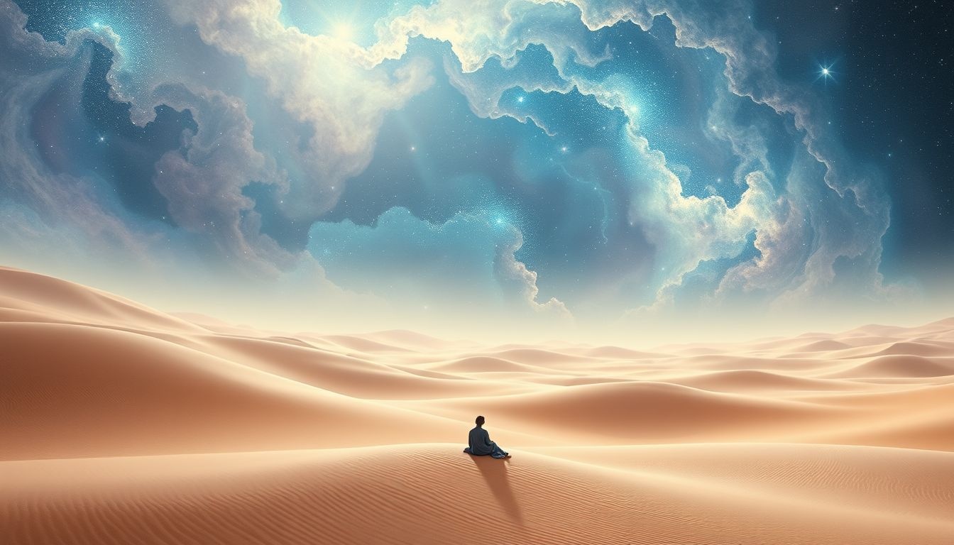Rêver du désert saharien symbolise souvent solitude et quête intérieure intense.