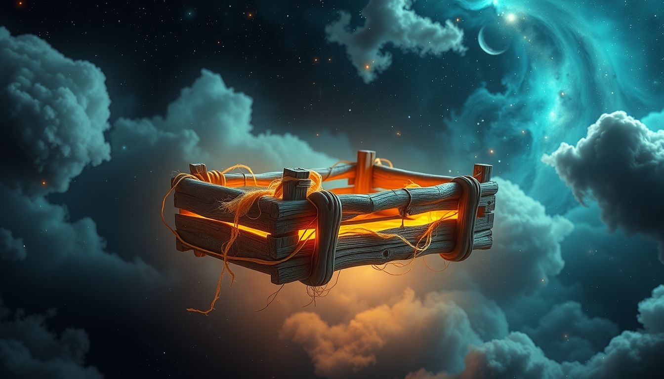 La souricière en bois symbolise la simplicité et la ruse ancestrale.