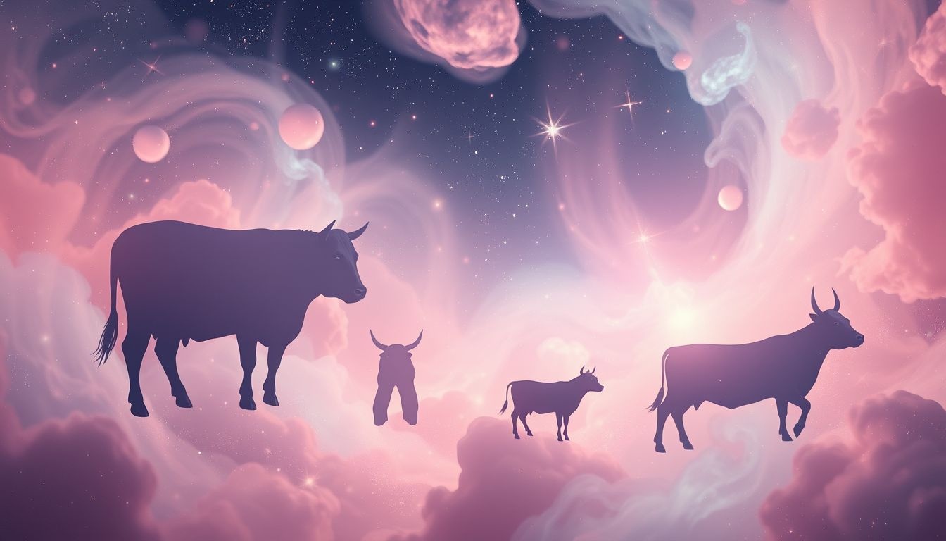 Un bœuf gras symbolise richesse, un maigre, difficultés à venir.