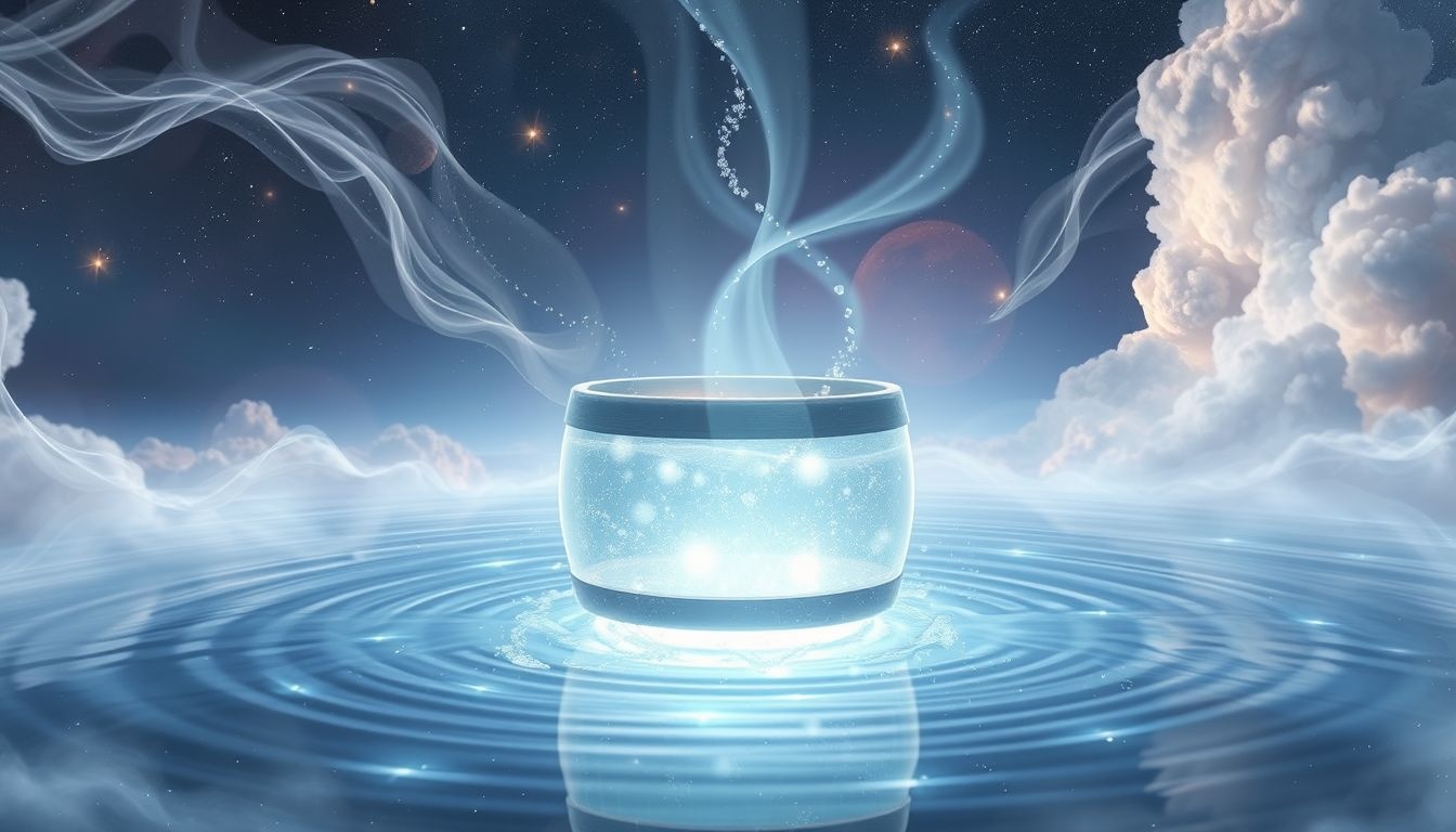 Le tonneau d'eau symbolise purification et renouveau émotionnel profond.