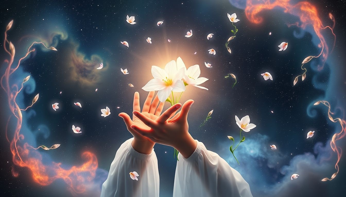 Un fleuriste cultivant ses fleurs incarne liberté et créativité personnelle.