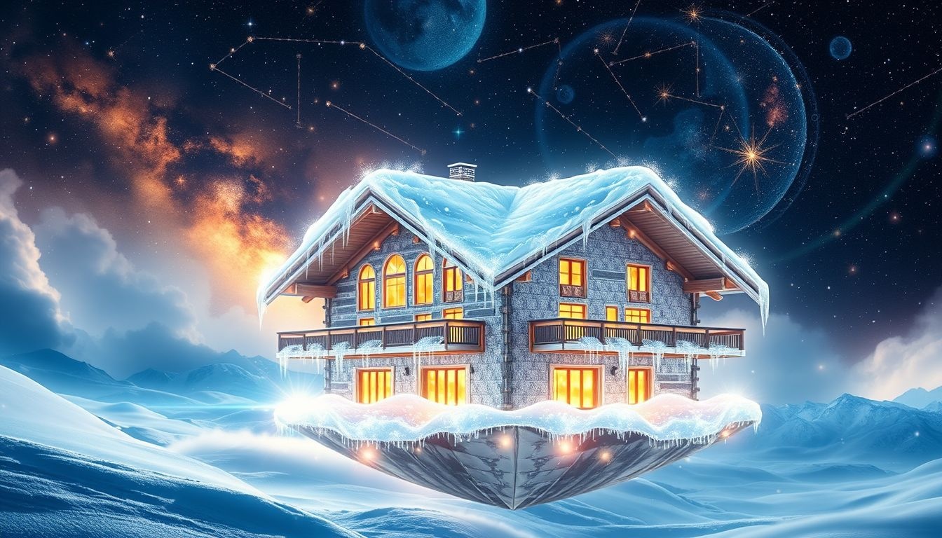 Un chalet de ski en parfait état symbolise confort et sérénité.