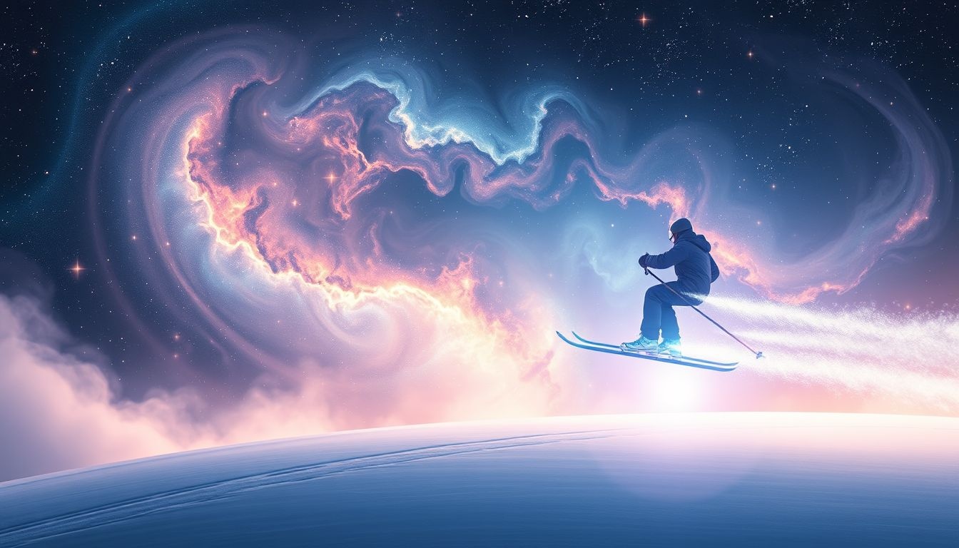 Rêver de skier près d'un chalet symbolise aventure et liberté intérieure.