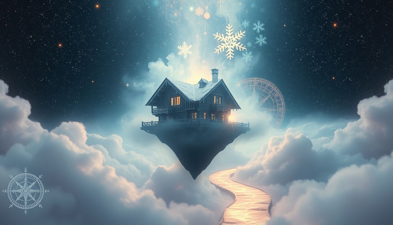 Rêver d’un chalet de ski symbolise souvent un besoin d’évasion.