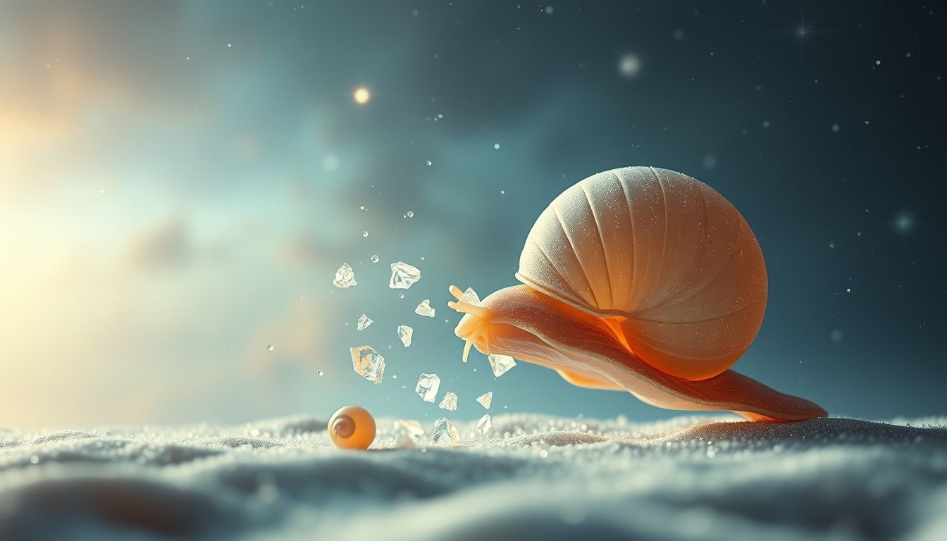 Perdre une coquille d'escargot symbolise une vulnérabilité exposée.
