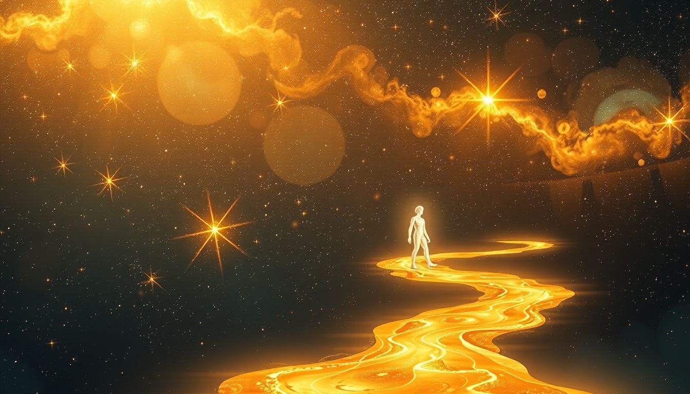 Marcher sur la laque dorée symbolise une confiance inébranlable.