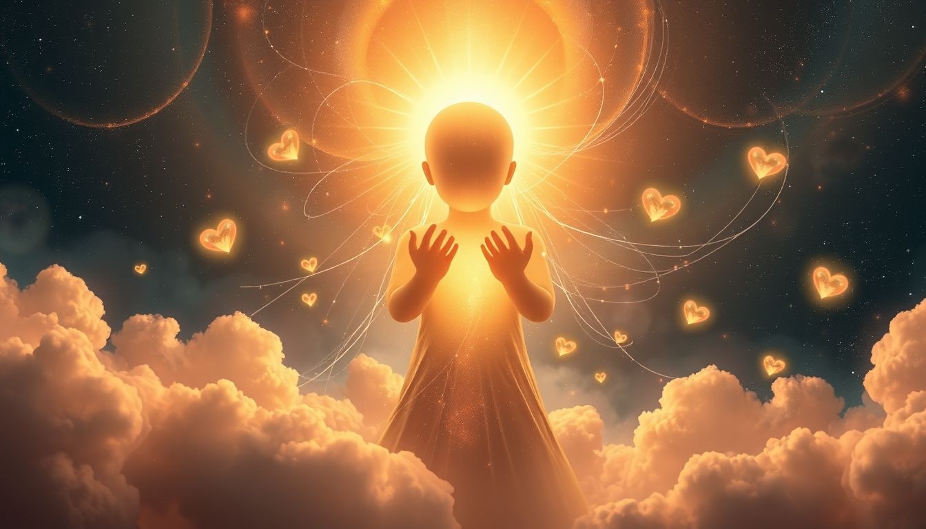L'halo symbolise compassion profonde et empathie envers autrui.