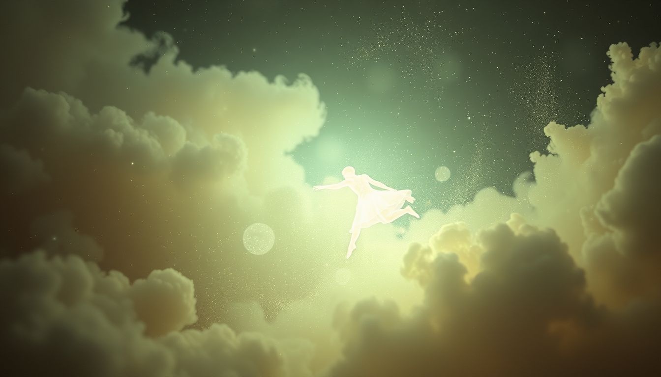 L'ectoplasme qui disparaît symbolise une perte de contrôle intérieur.
