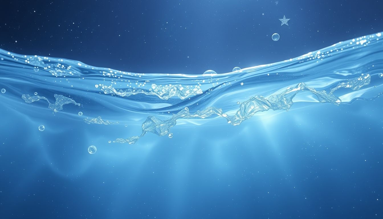 La clarté de l'eau reflète la pureté des émotions oniriques.