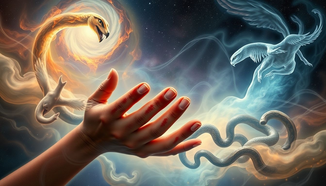 Les mains sales révèlent souvent nos instincts sauvages cachés.
