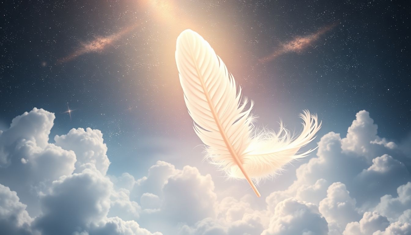 Le panache blanc symbolise souvent un nouveau départ spirituel.