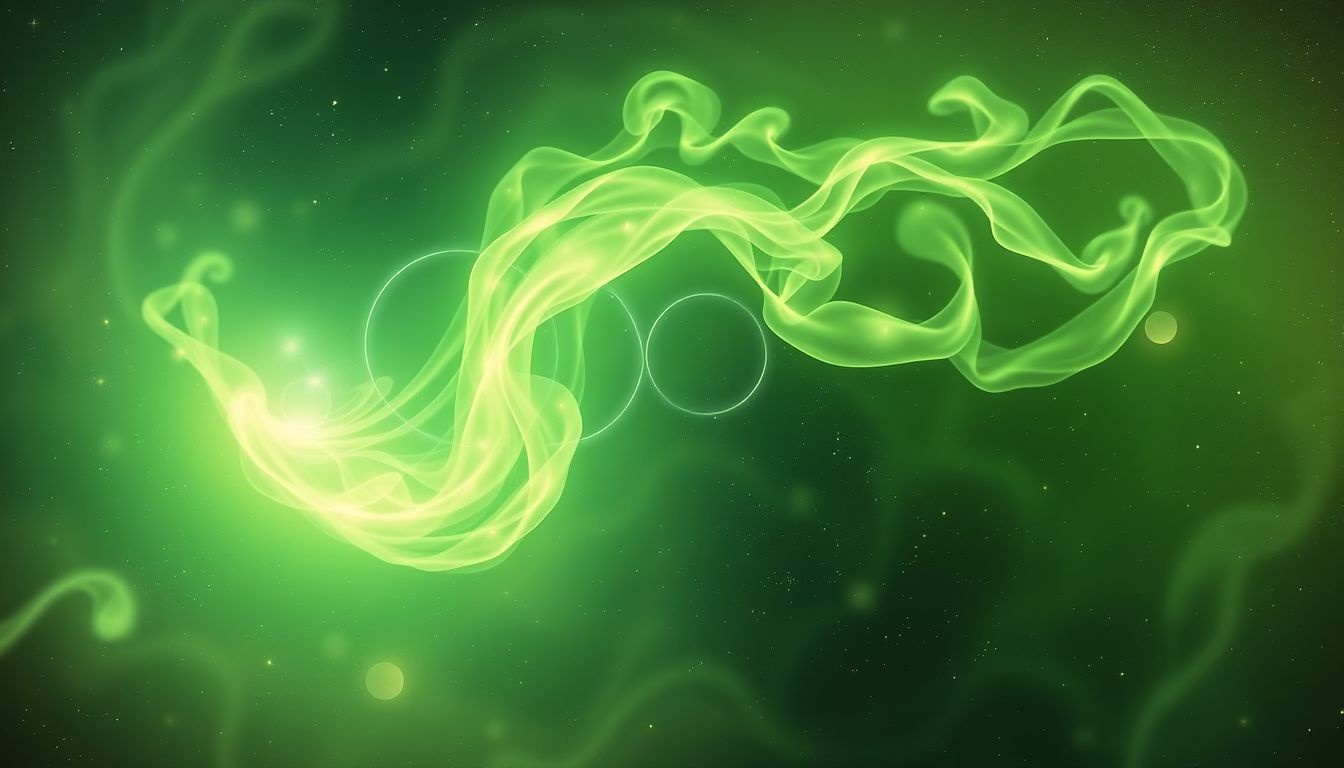 Le panache vert symbolise la croissance, l'espoir et l'harmonie intérieure.
