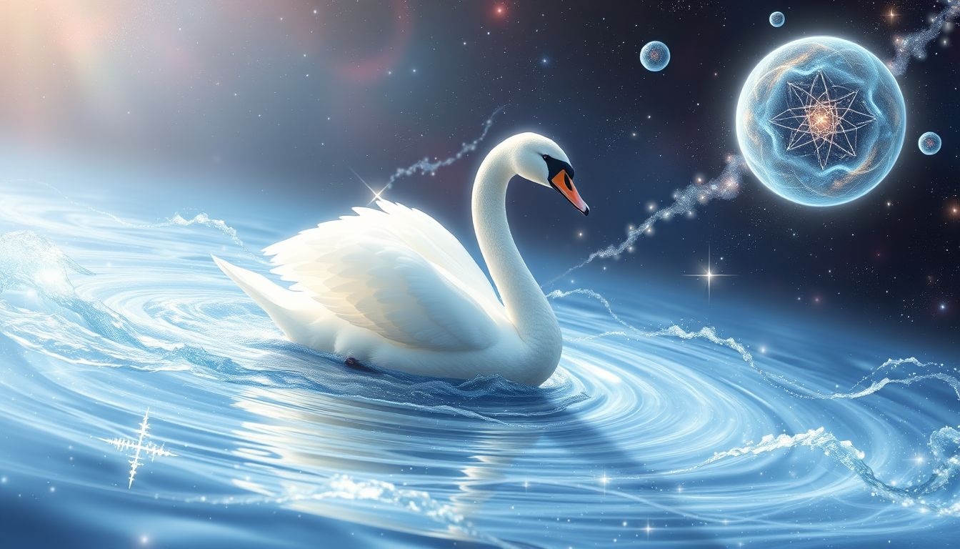 Rêver d'un cygne fluide symbolise transformation et harmonie intérieure.
