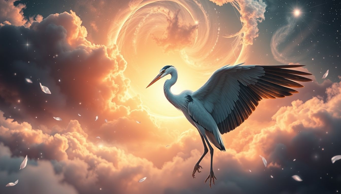 Rêver d’un héron à l’aube symbolise un futur prometteur.